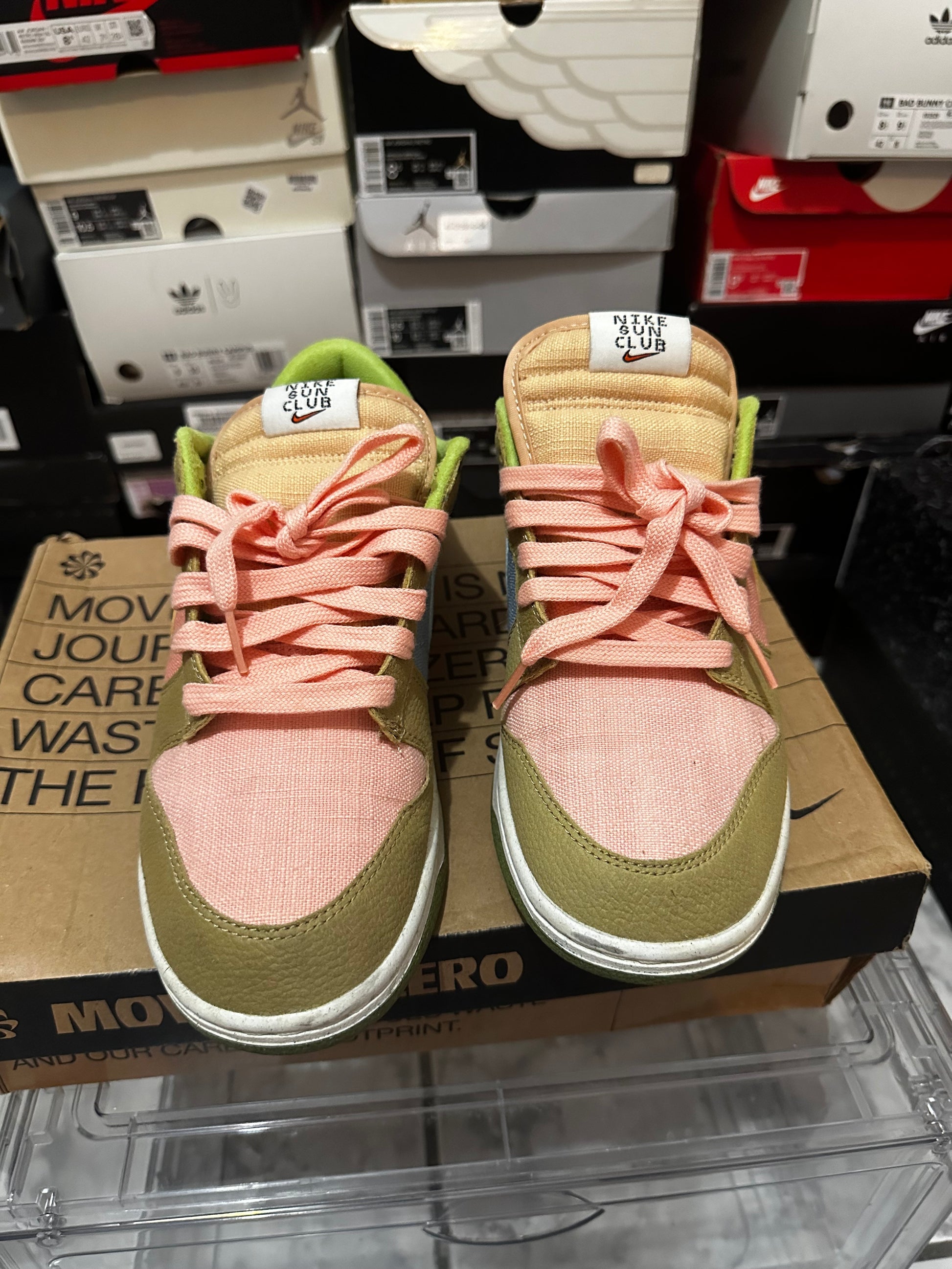 Nike Dunk Low `Sun Club’ - Arctic  Orange  Sanded Gold’