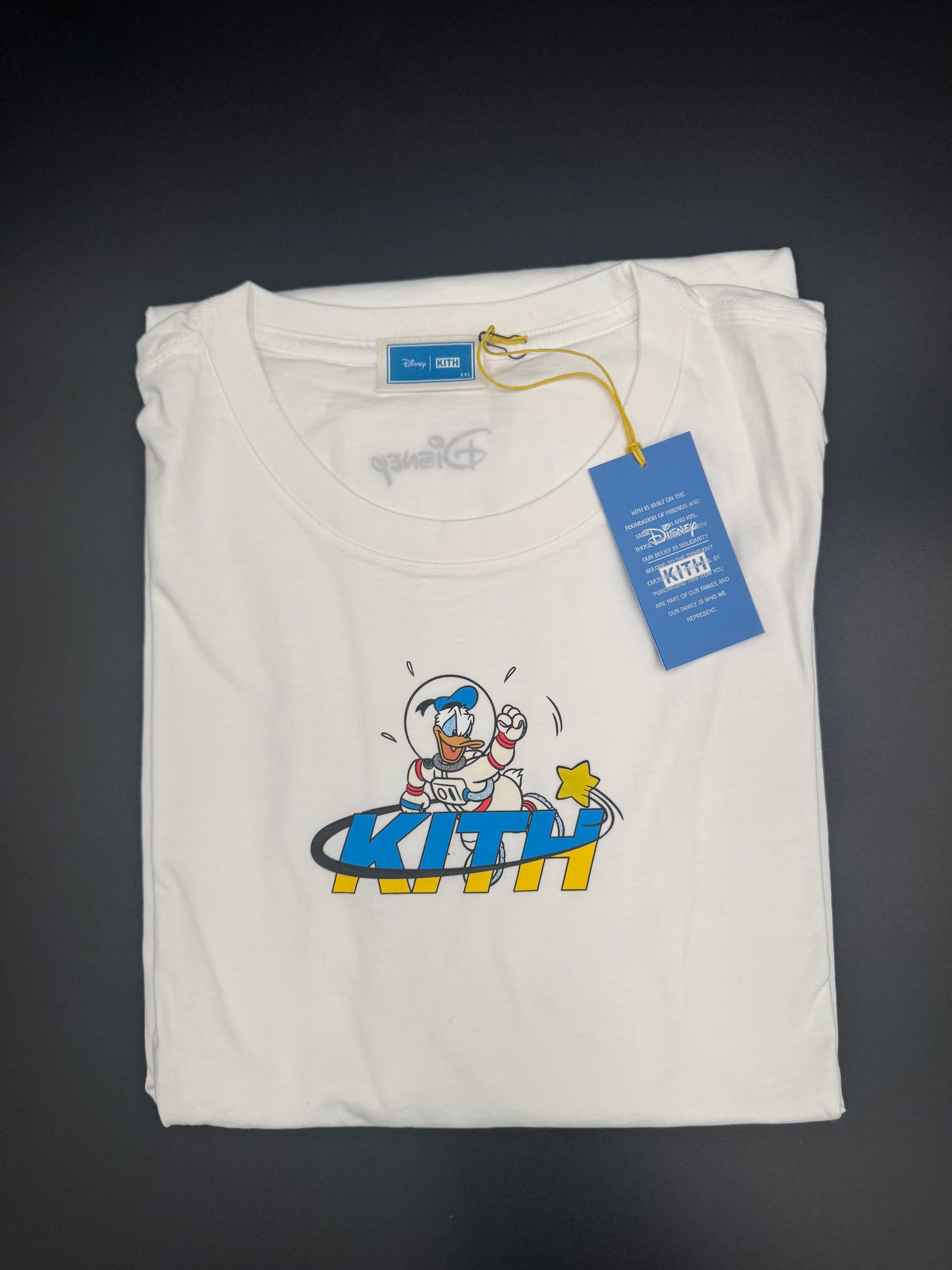 Kith x Disney Donald Duck Astronaut Vintage Tee 'White'