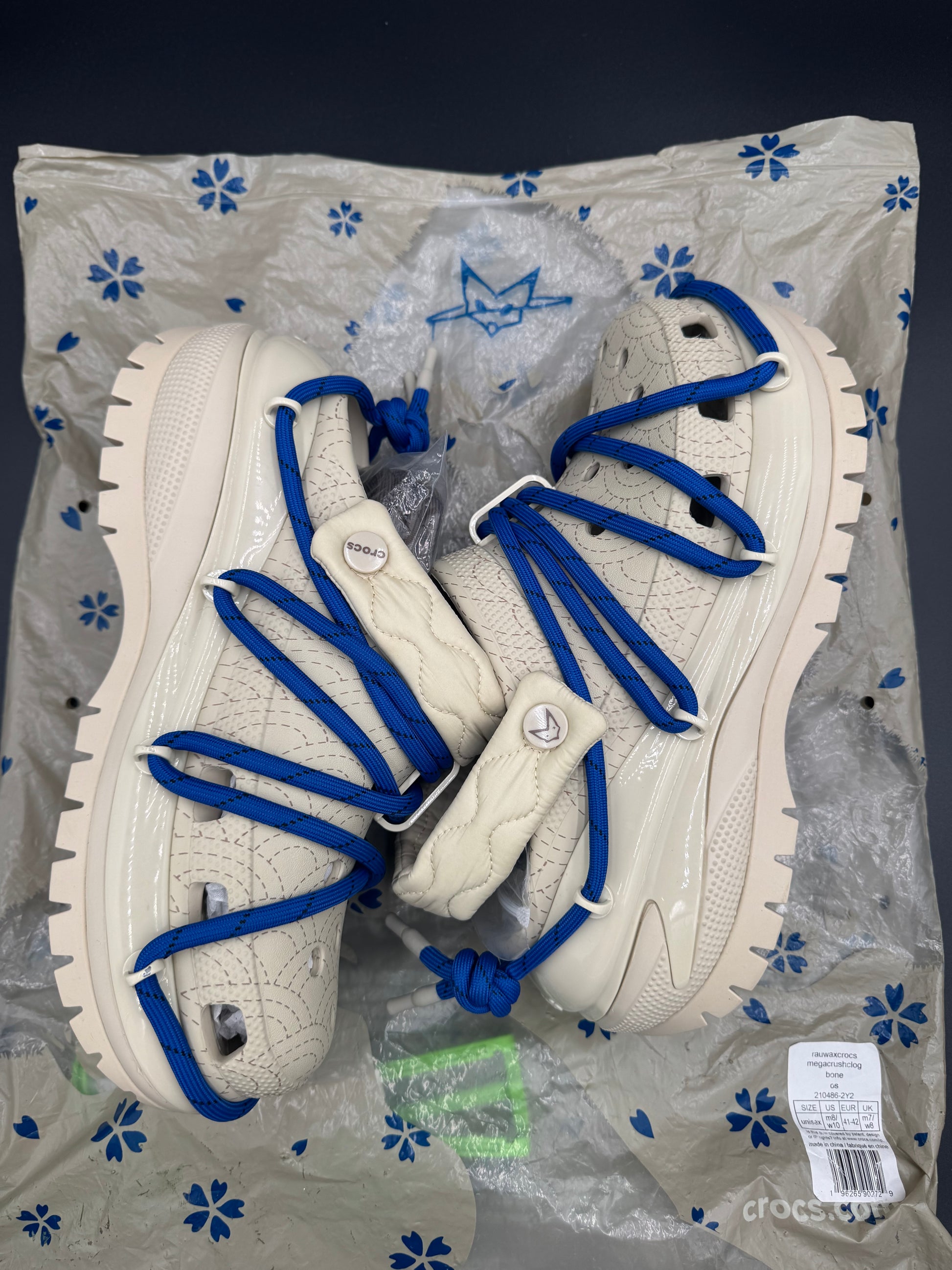 RAUW ALEJANDRO X CROCS MEGA CRUSH CLOG 'BONE'