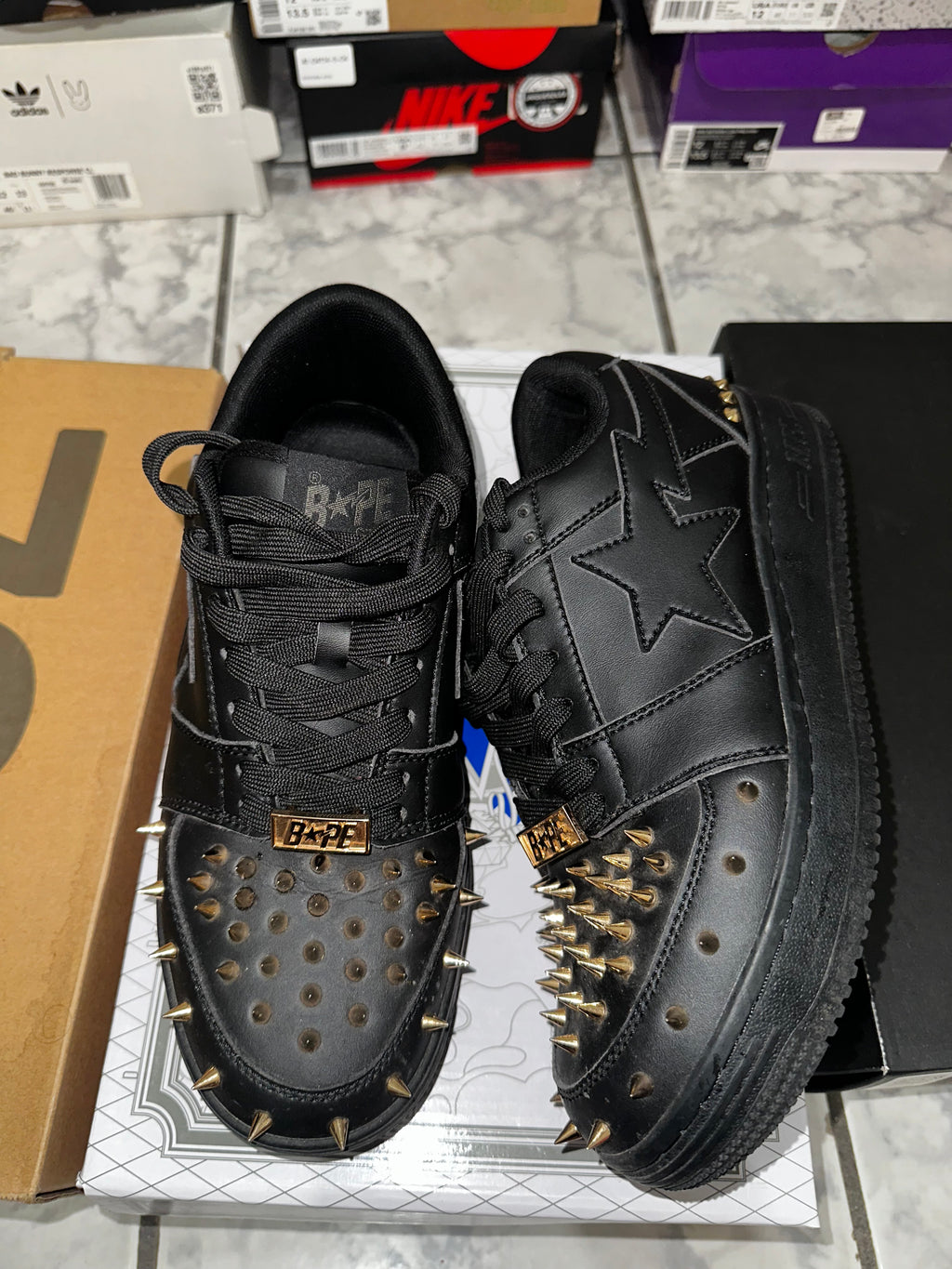 Bapesta Studded 'Black'