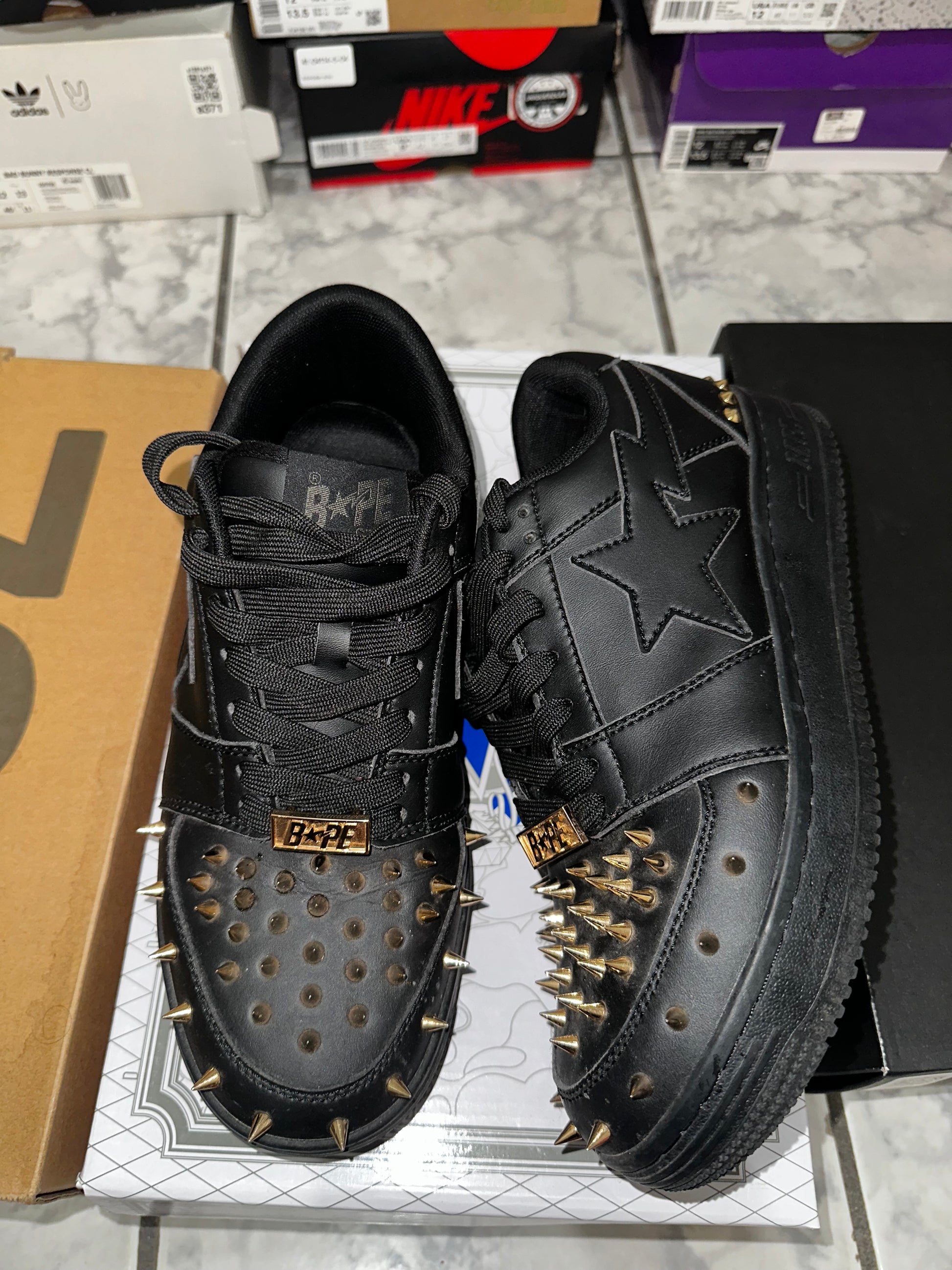 Bapesta Studded 'Black'