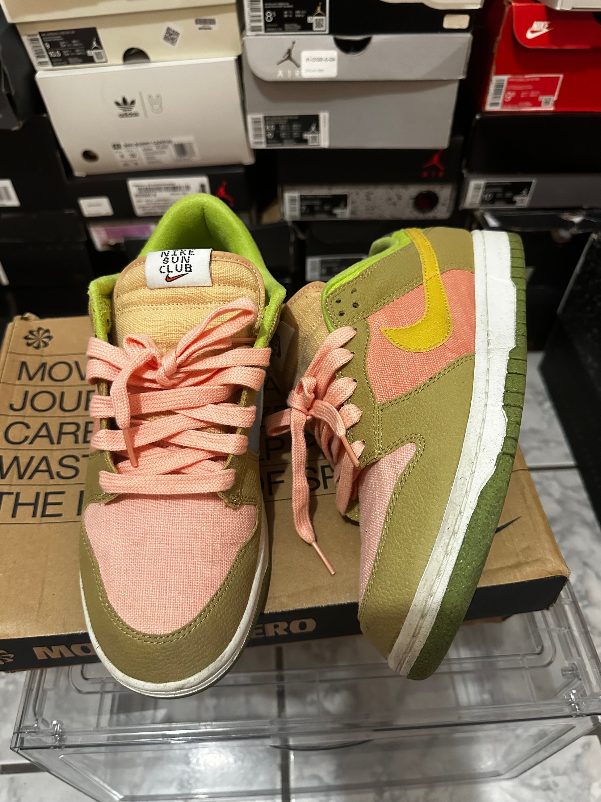 Nike Dunk Low `Sun Club’ - Arctic  Orange  Sanded Gold’