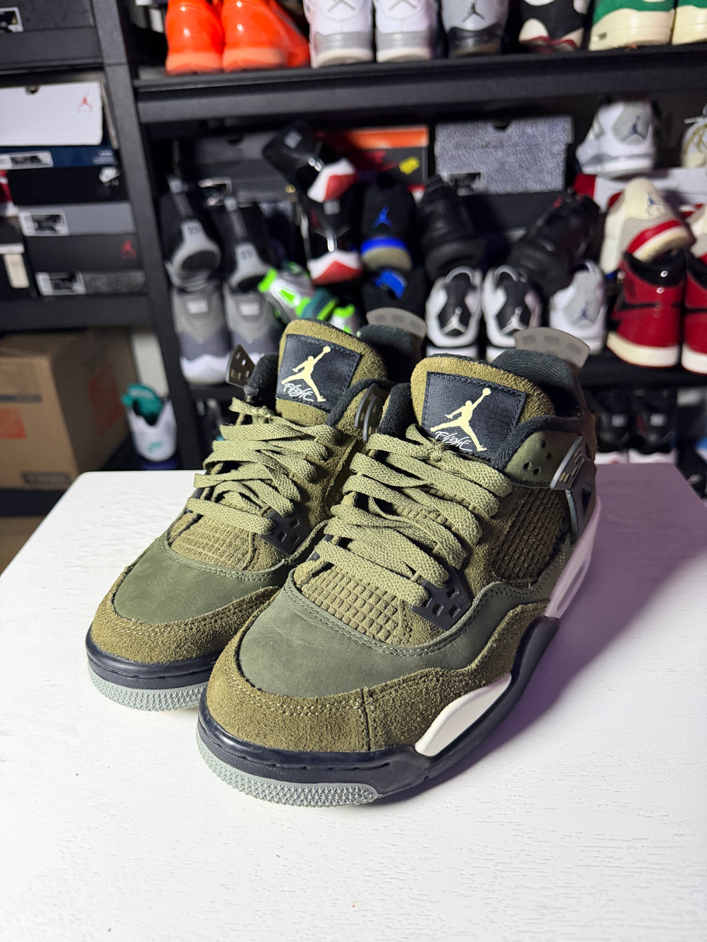 Air Jordan 4 Retro SE Craft GS 'Olive'