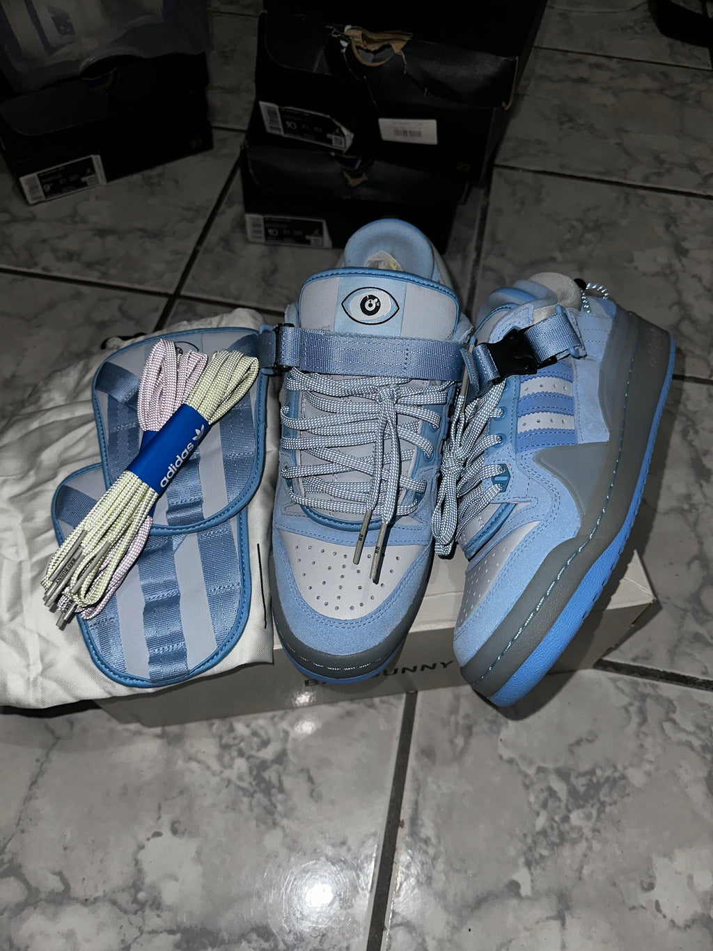 Bad Bunny x Forum Buckle Low 'Blue Tint