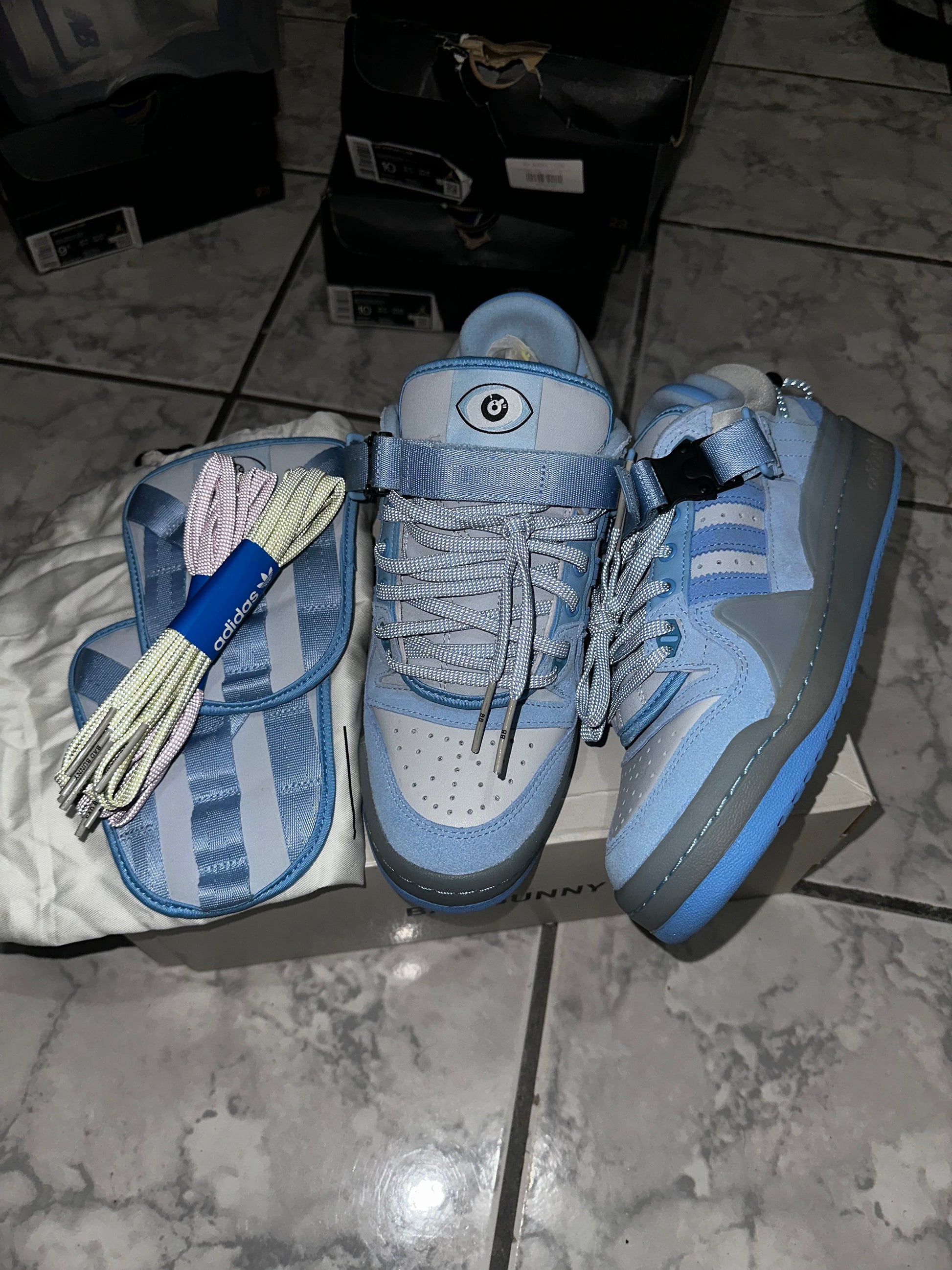 Bad Bunny x Forum Buckle Low 'Blue Tint