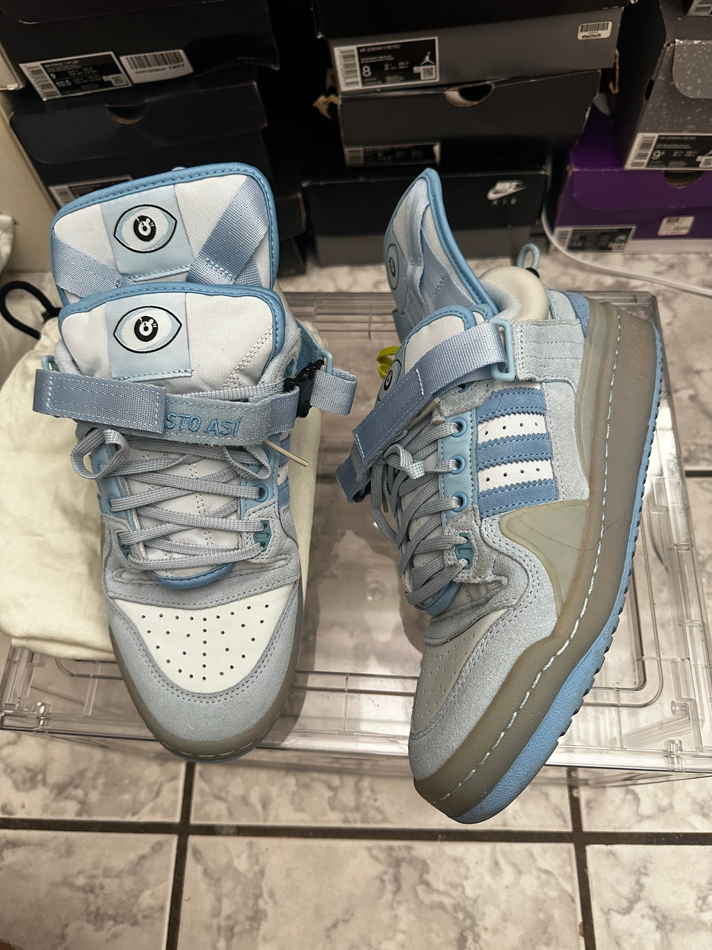 Adidas Bad Bunny x Forum Buckle Low 'Blue Tint'