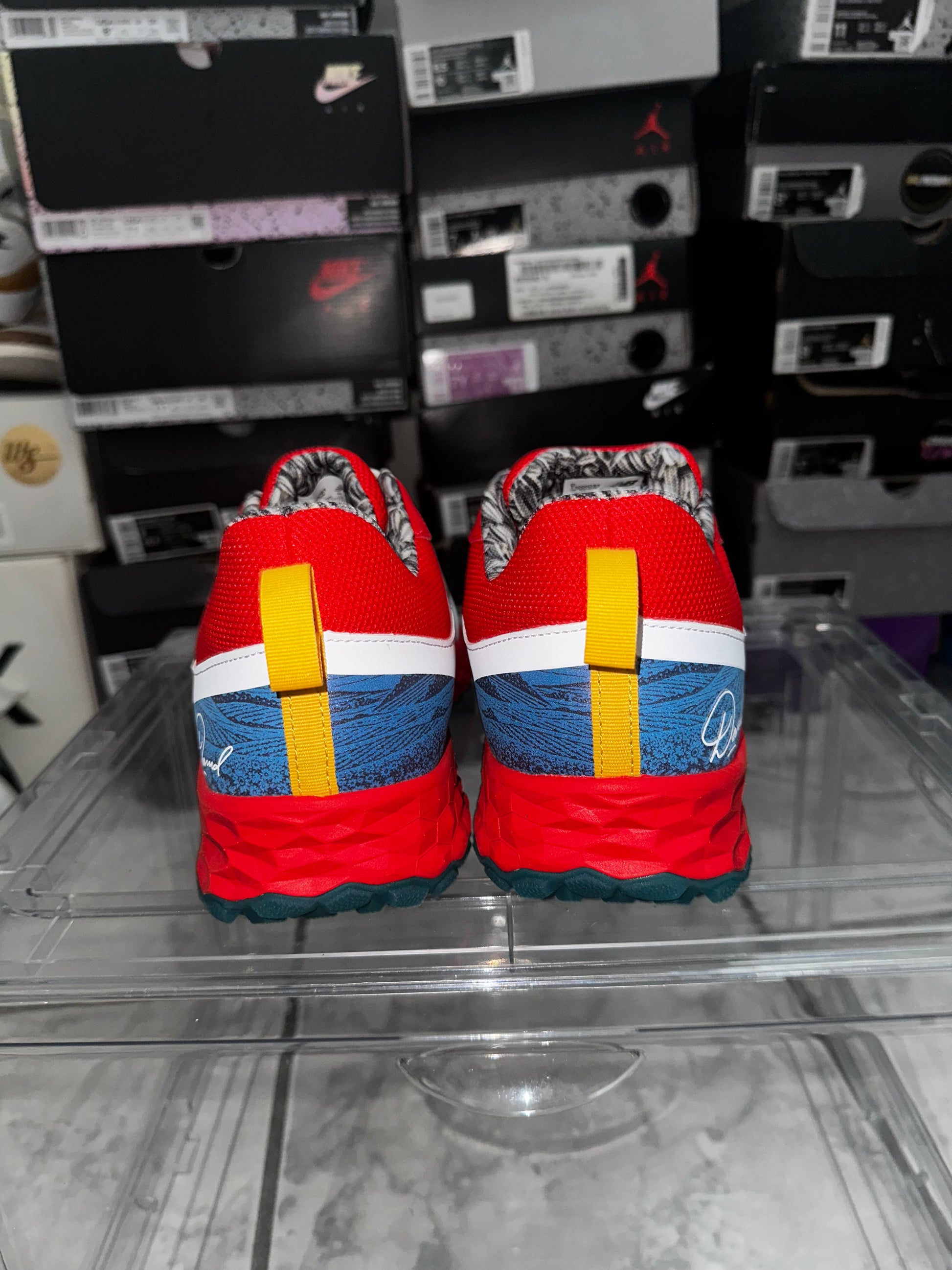 New Balance David Sunflower Seeds x Fresh Foam 3000v5 TF 'White Red'