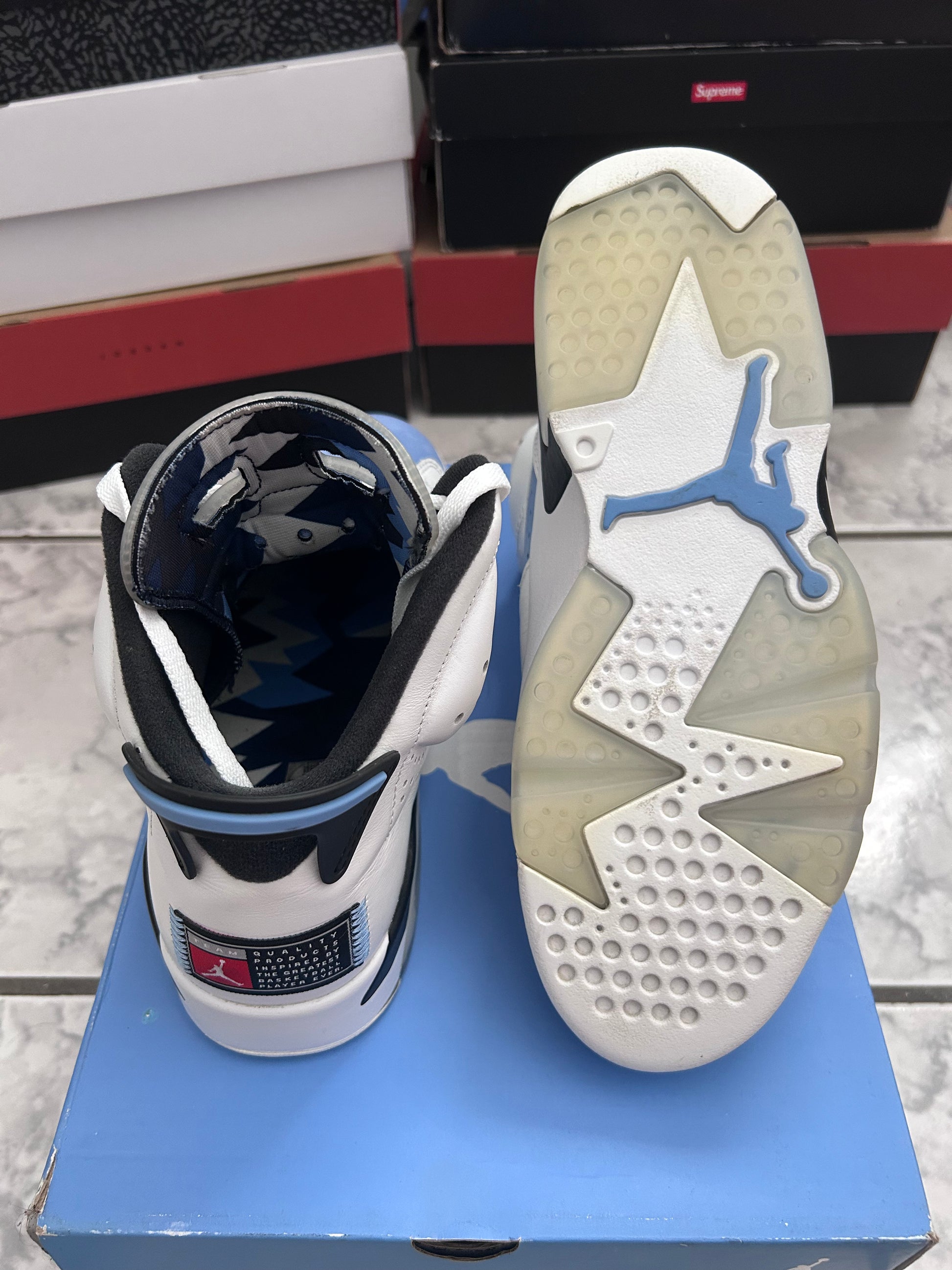USED Air Jordan 6 Retro 'UNC Home'