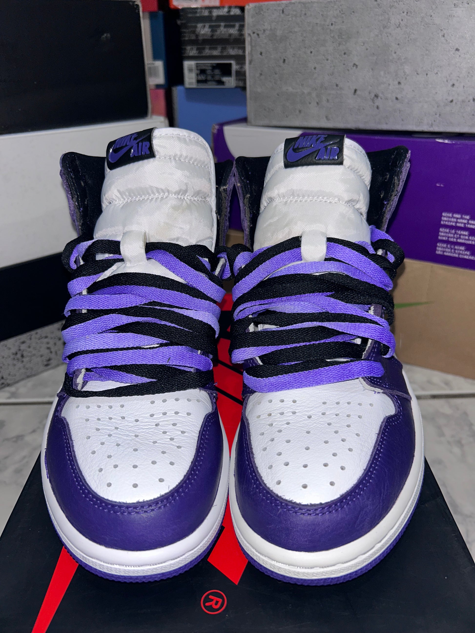 USED Air Jordan 1 Retro High OG 'Court Purple 2.0'