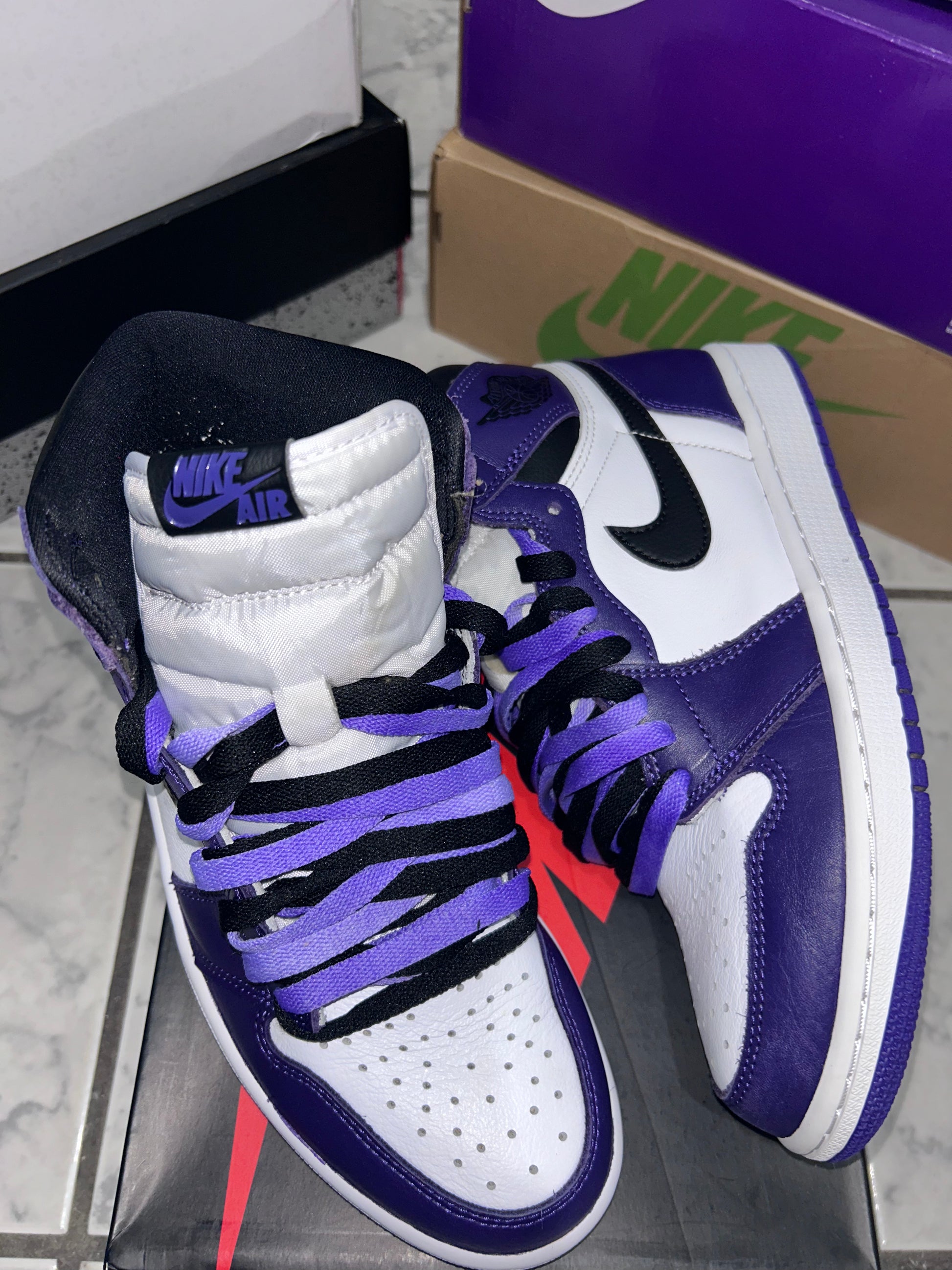 USED Air Jordan 1 Retro High OG 'Court Purple 2.0'