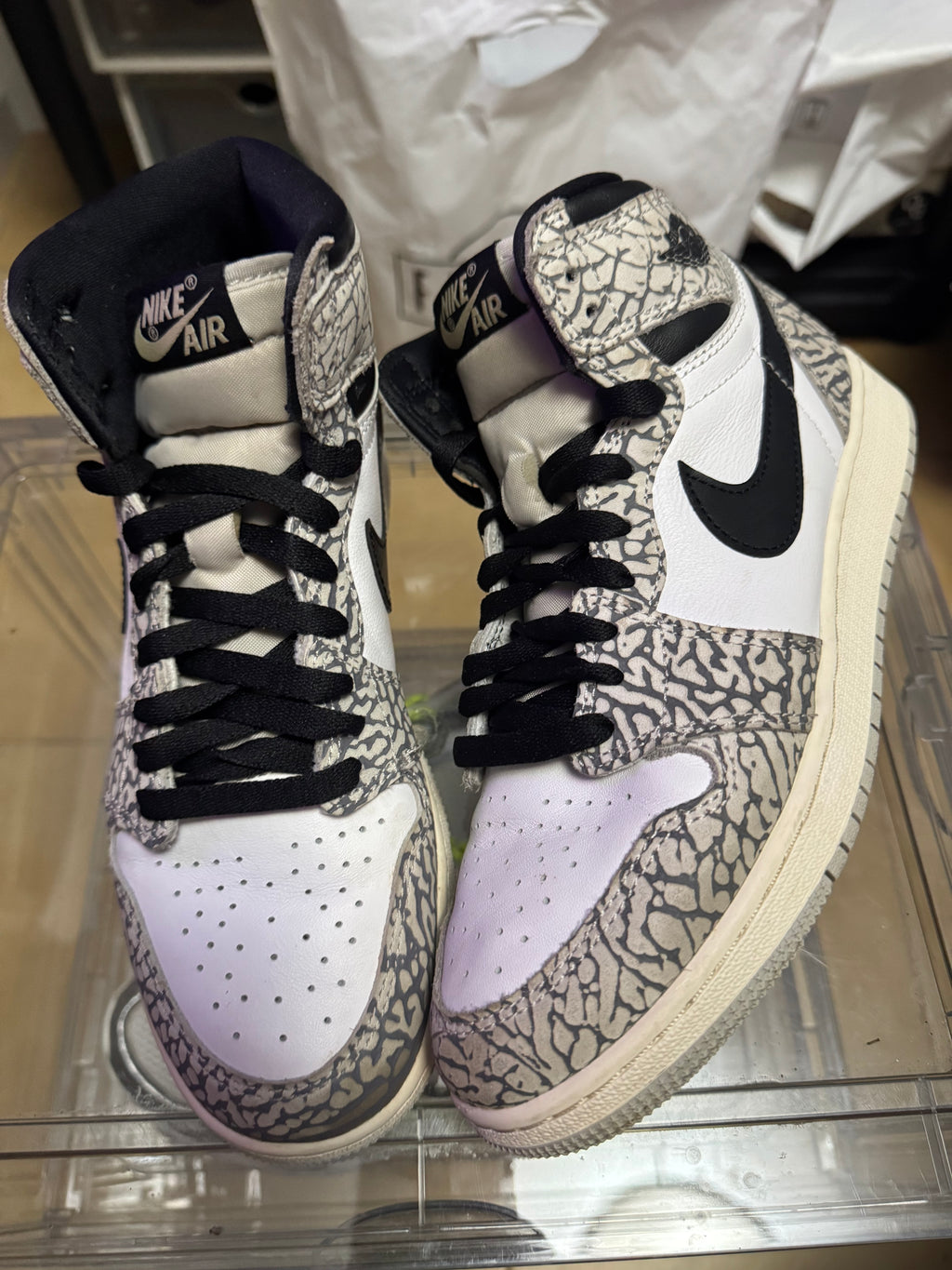 Air Jordan 1 Retro High OG GS 'White Cement'