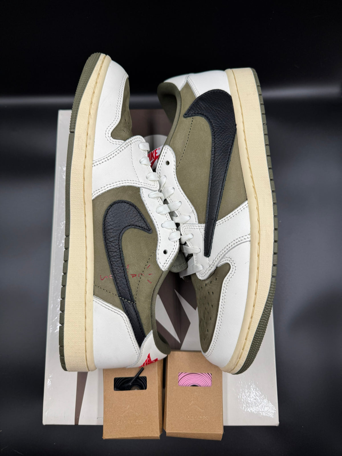 Travis Scott x Air Jordan 1 Retro Low OG SP 'Reverse Olive / Medium Olive'