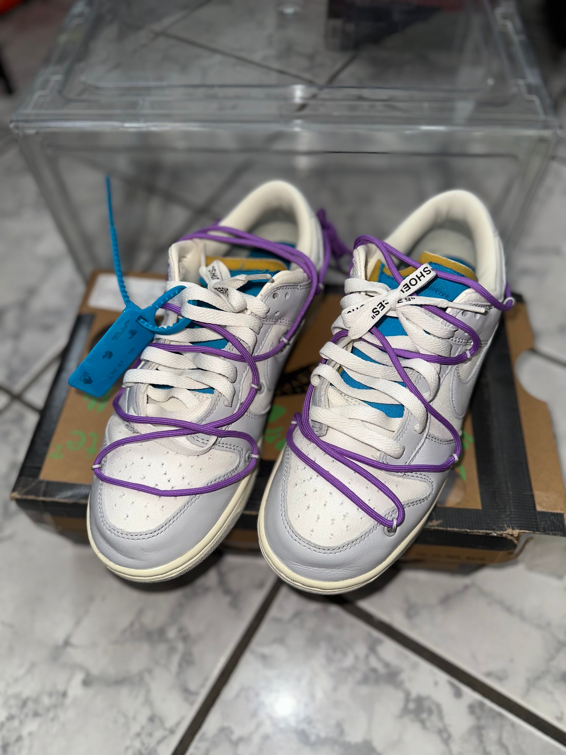 USED Off-White x Dunk Low 'Lot 47 of 50'