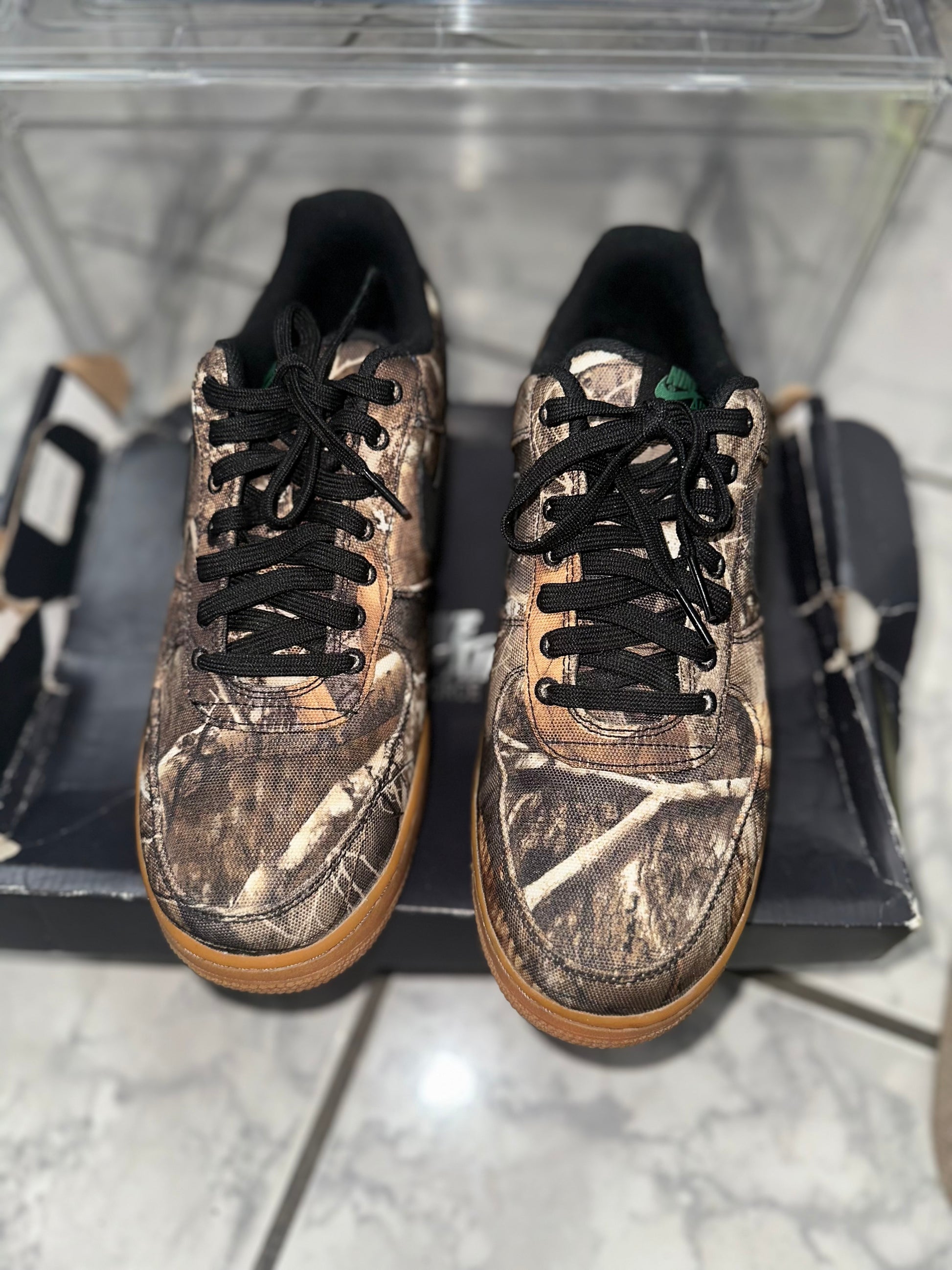 USED Nike Air Force 1 Low Woodland
