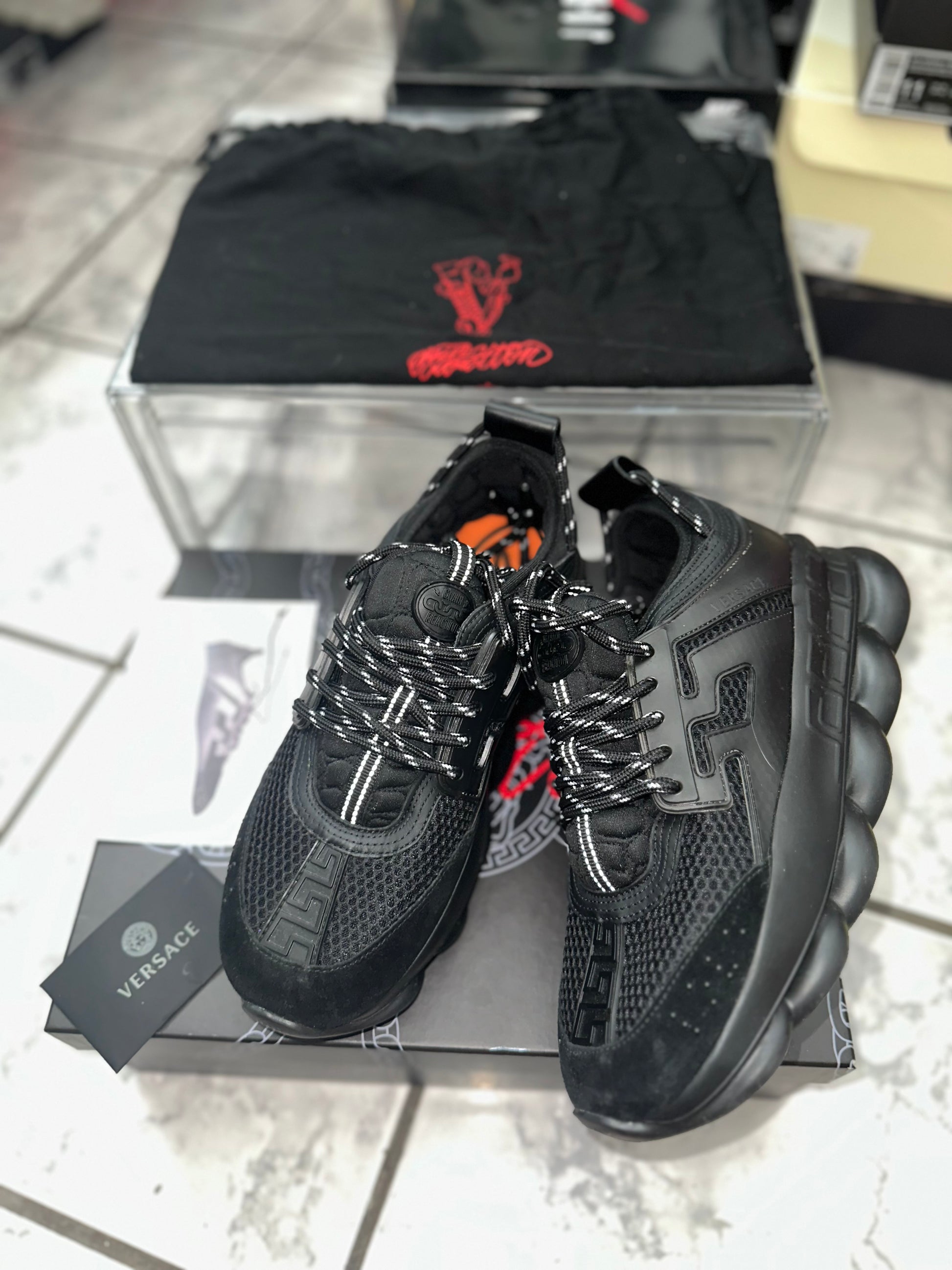 USED Versace Chain Reaction 'Triple Black'