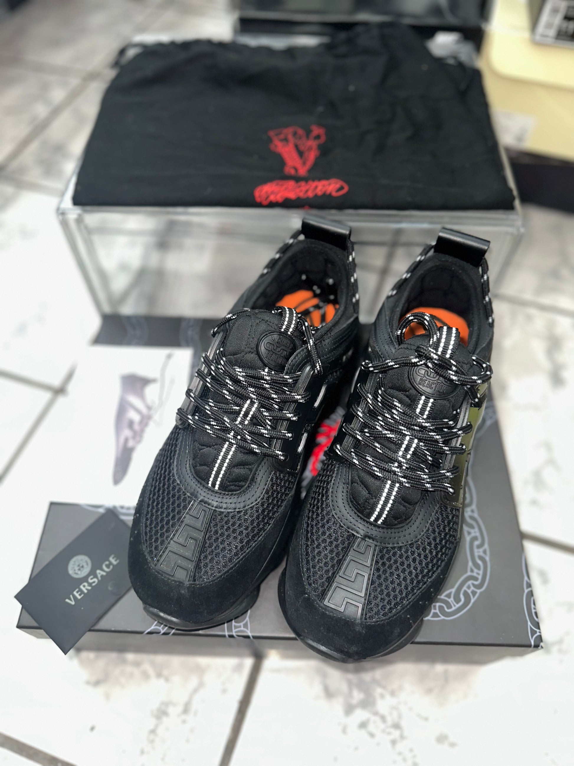 USED Versace Chain Reaction 'Triple Black'