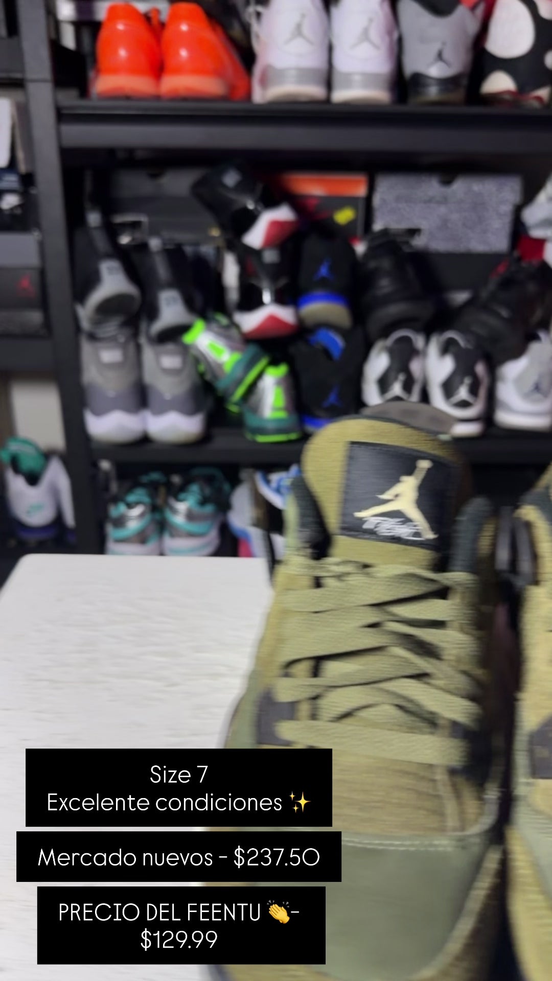 Air Jordan 4 Retro SE Craft GS 'Olive'