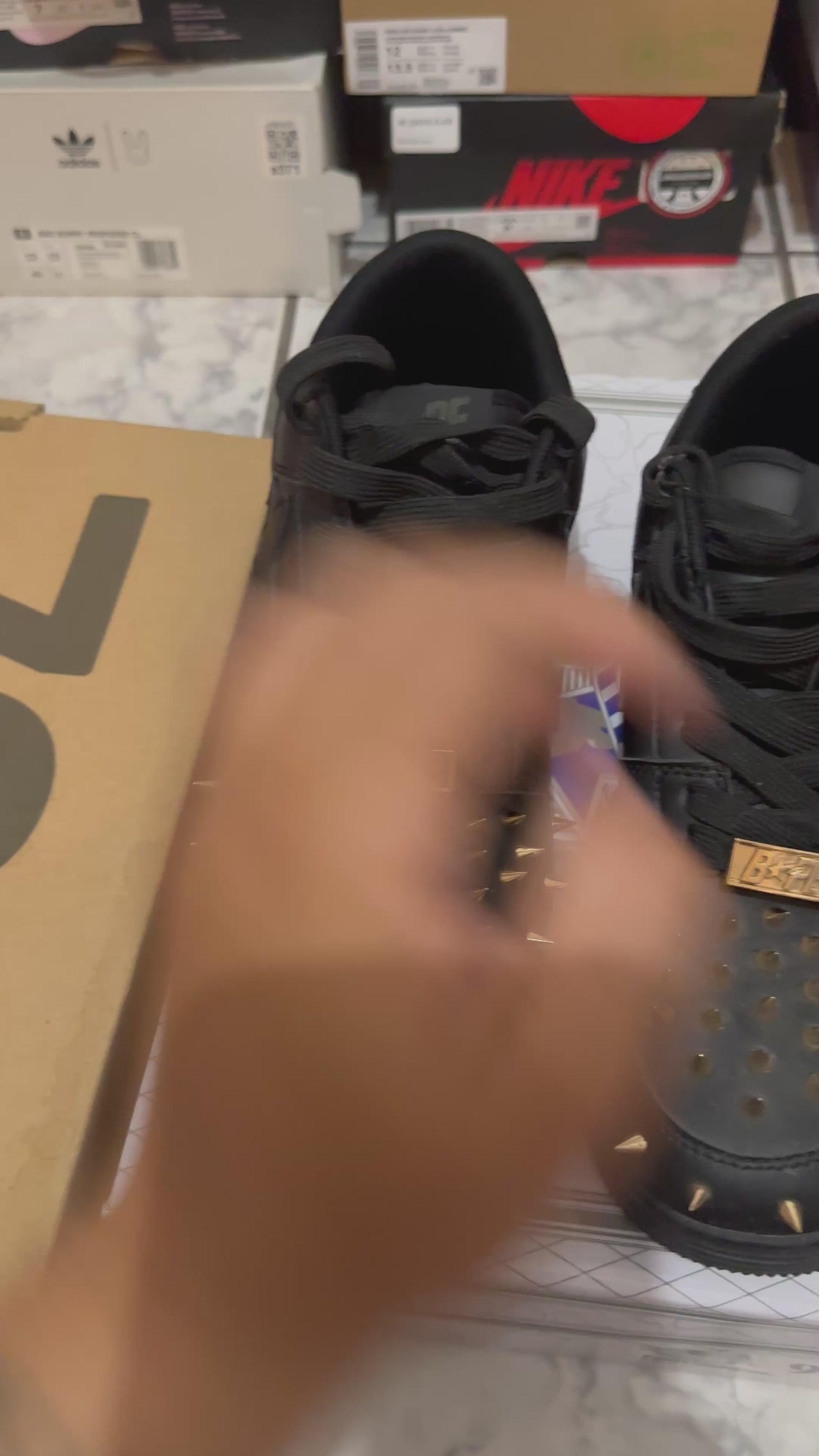 Bapesta Studded 'Black'