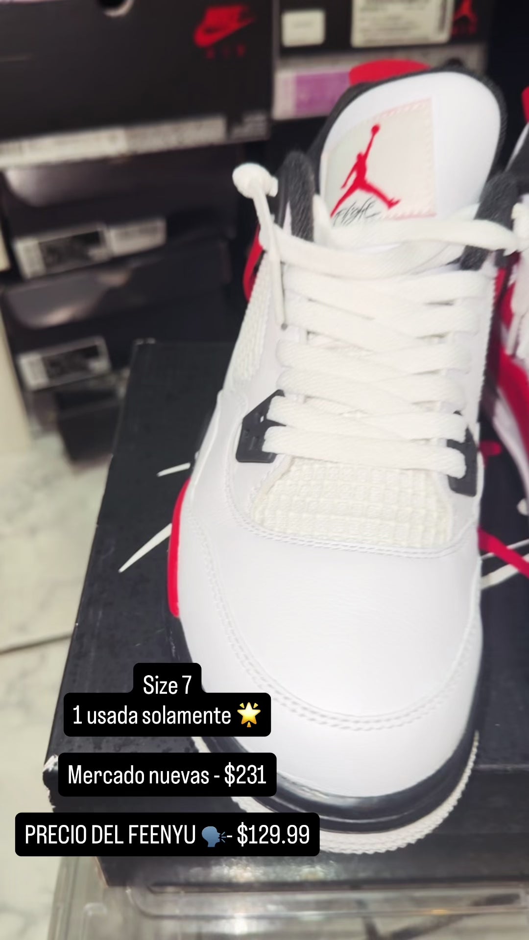 Air Jordan 4 Retro GS 'Red Cement'