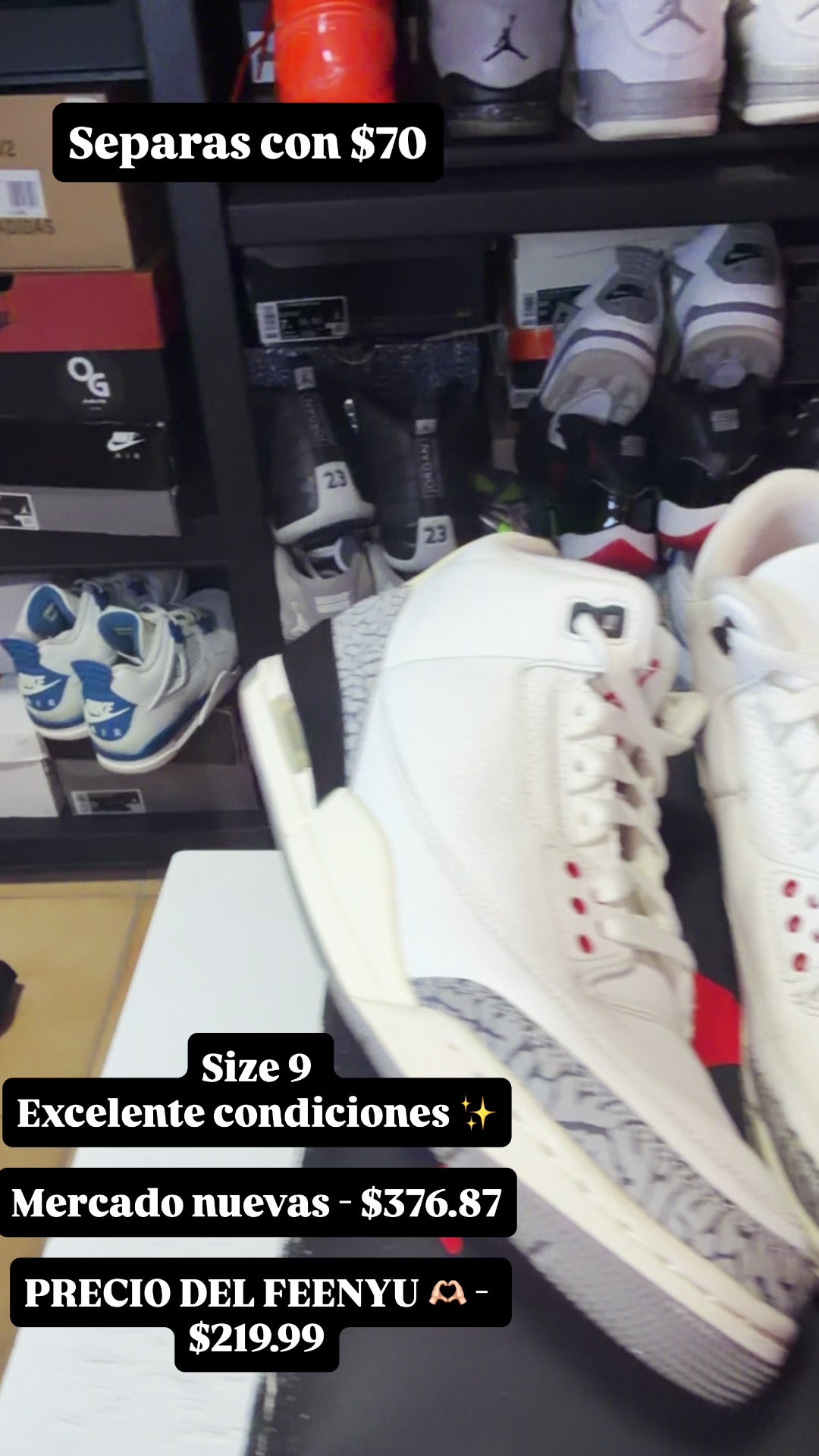 Air Jordan 3 Retro `White Cement’