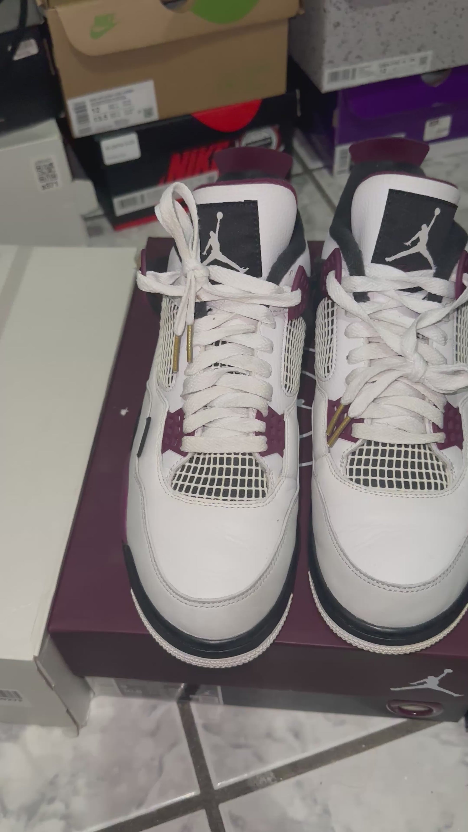 Paris Saint-Germain x Air Jordan 4 Retro 'Bordeaux'