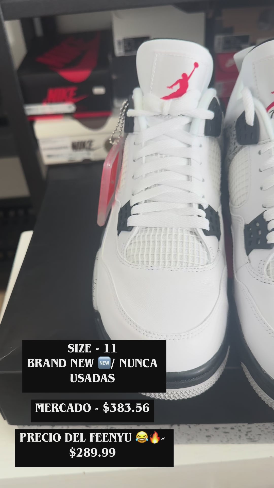 Air Jordan Retro 4 White Cement 2016