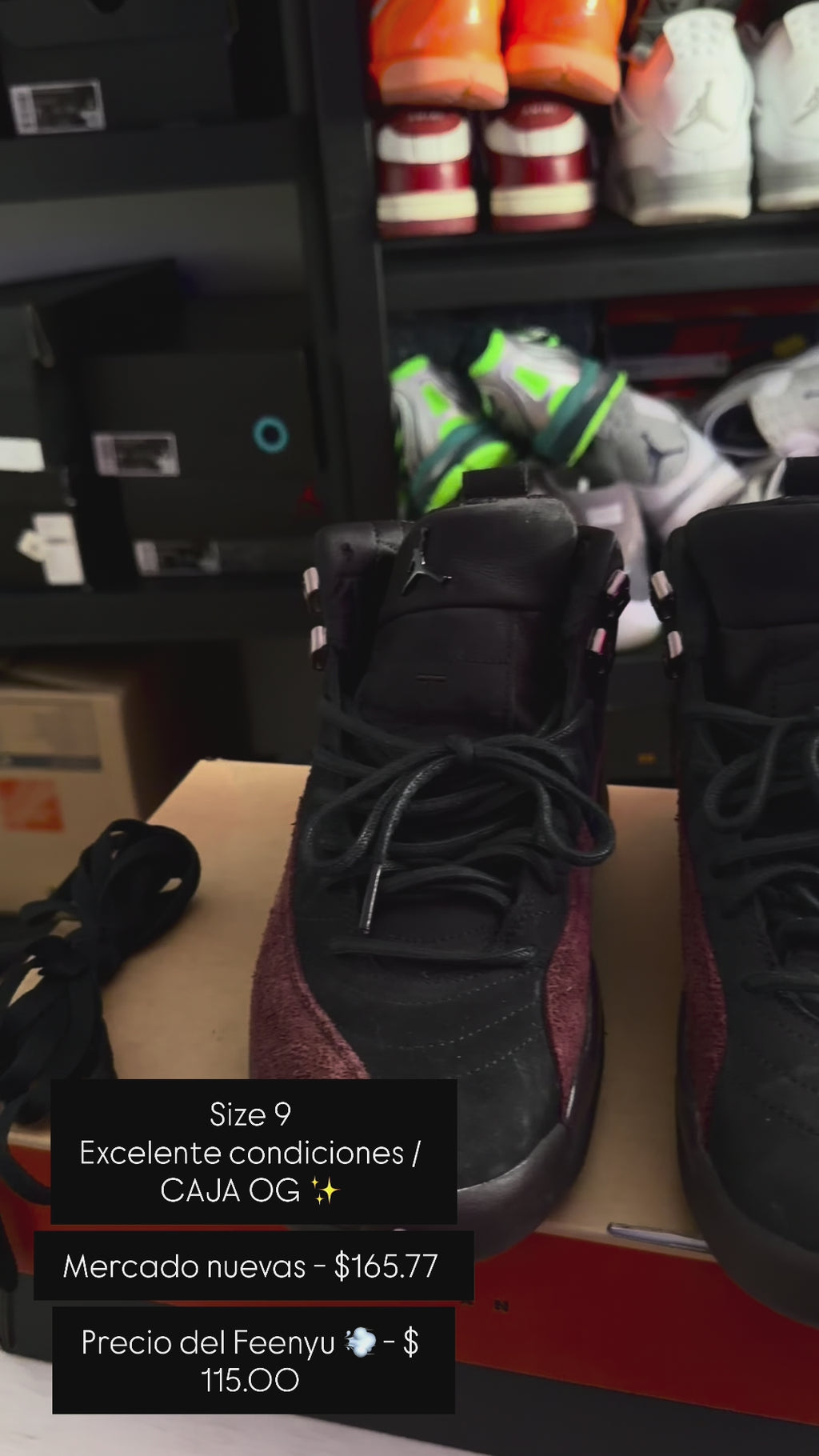 A Ma Maniére x Wmns Air Jordan 12 Retro SP 'Black'