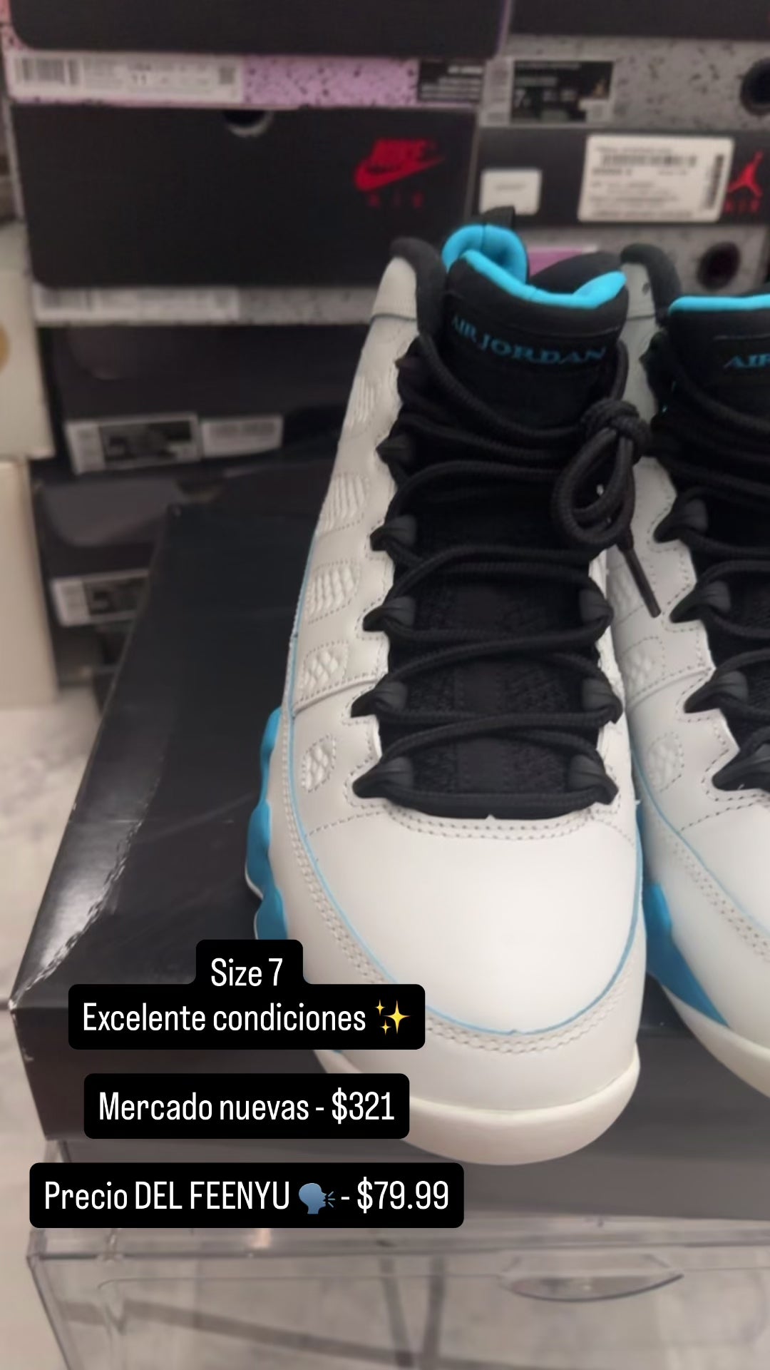 Air Jordan 9 Retro 'Powder Blue' 2024